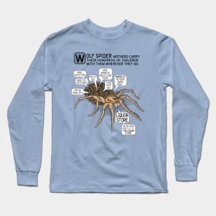 MAMA SPIDER NEEDS A DRINK - ZOODRAWS COMIC Long Sleeve T-Shirt